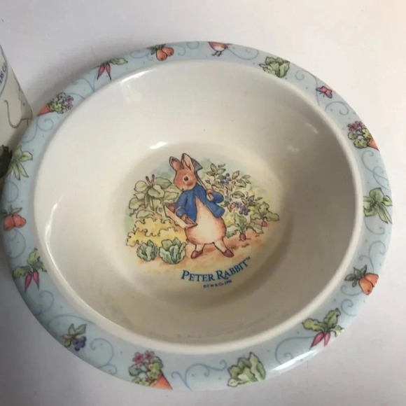 Eden Peter Rabbit Melamine Dish Set Cup Bowl 1996 - Picture 2 of 12